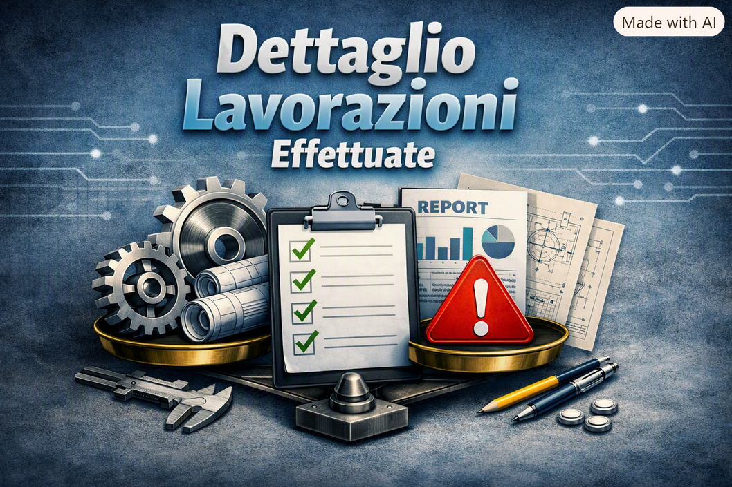 Officina con strumenti e componenti meccanici